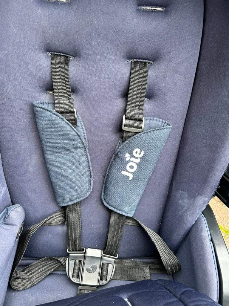 used Joie Chrome 3 in 1 travel system (blue) with Manuals