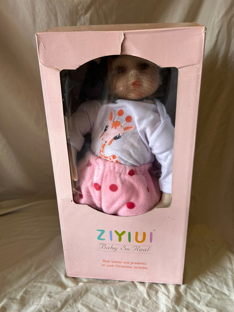 ZIYIUI 20 Inches Reborn Girl Baby Dolls 50cm Reborn Dolls Soft Silicone Vinyl Re