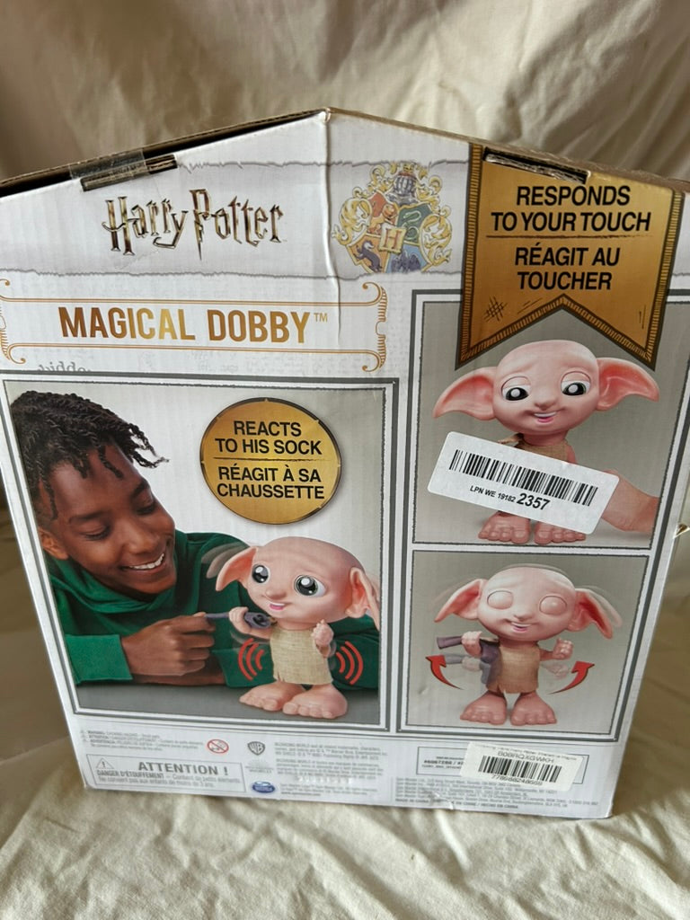 Wizarding World Harry Potter, Interactive Magical Dobby Elf Doll with Sock, over