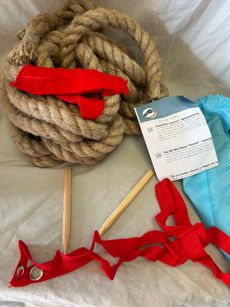 small foot Active tug of war, outdoor classic in a practical bag, children's toy