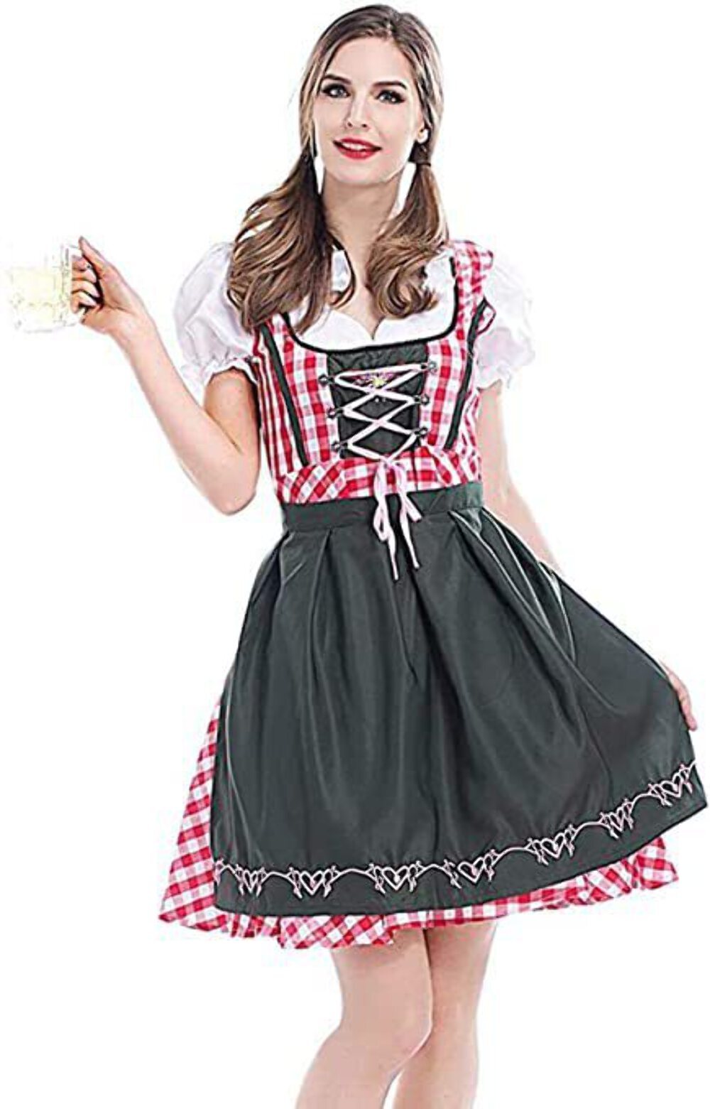 maxToonrain Oktoberfest Outfit Women Plus Size,Womens Bavarian Dirndl Dress Germ