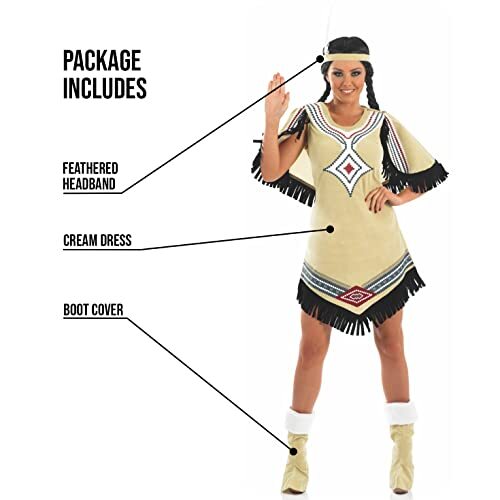 Fun Shack Womens Indigenous American Costume Adults Book Character Outfit World