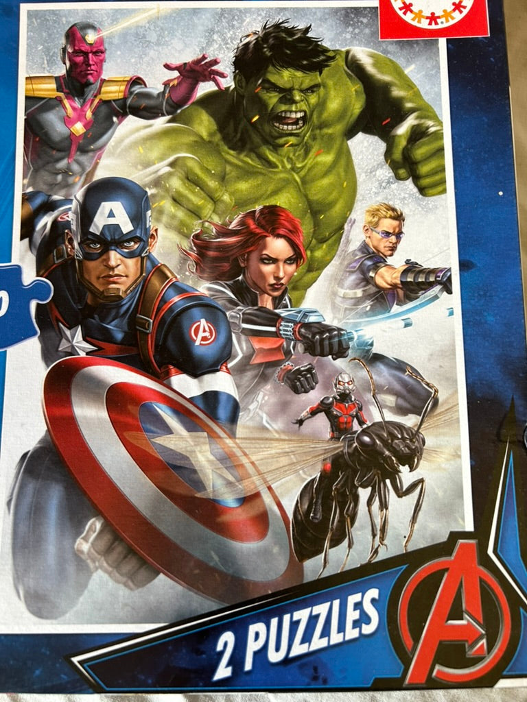 Educa 17994 Marvel Avengers 2 in 1 500 Piece Puzzles Set, Multicoloured, 2 x 500