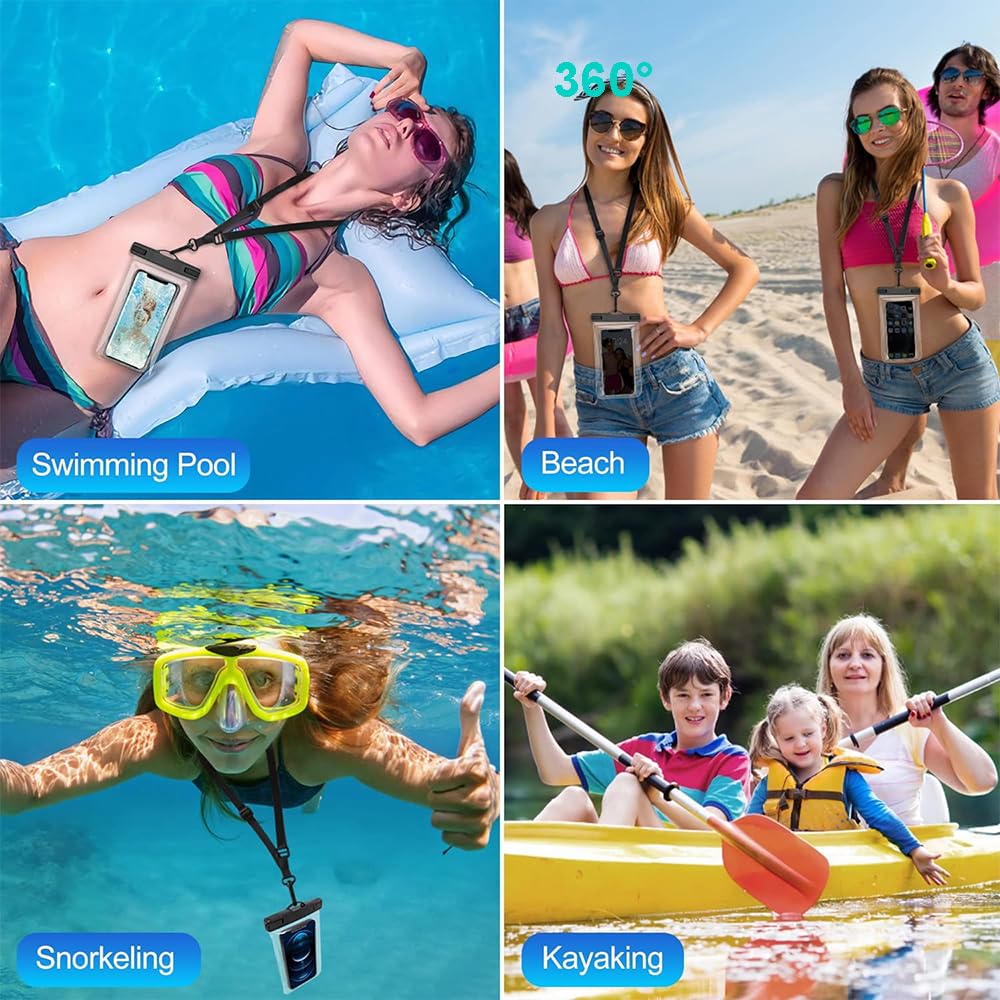 FYISWHO Waterproof Mobile Phone Case, Transparent, Underwater Mobile Phone Case for Galaxy A10 A10s A11 A12 A13 A14 A20 A21 A22 A23, Waterproof Case for Samsung Galaxy M10 M11 M12 M13 M20 M21 M23 M22