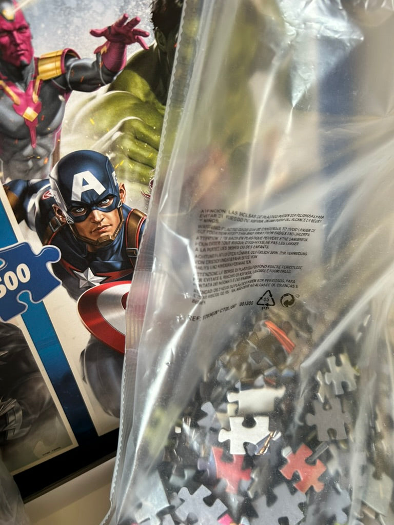 Educa 17994 Marvel Avengers 2 in 1 500 Piece Puzzles Set, Multicoloured, 2 x 500