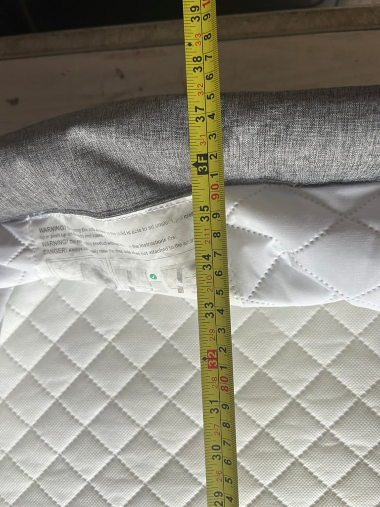 BABYLO Bedside Cozi Sleeper Co-Sleeping Crib, Grey (please read)