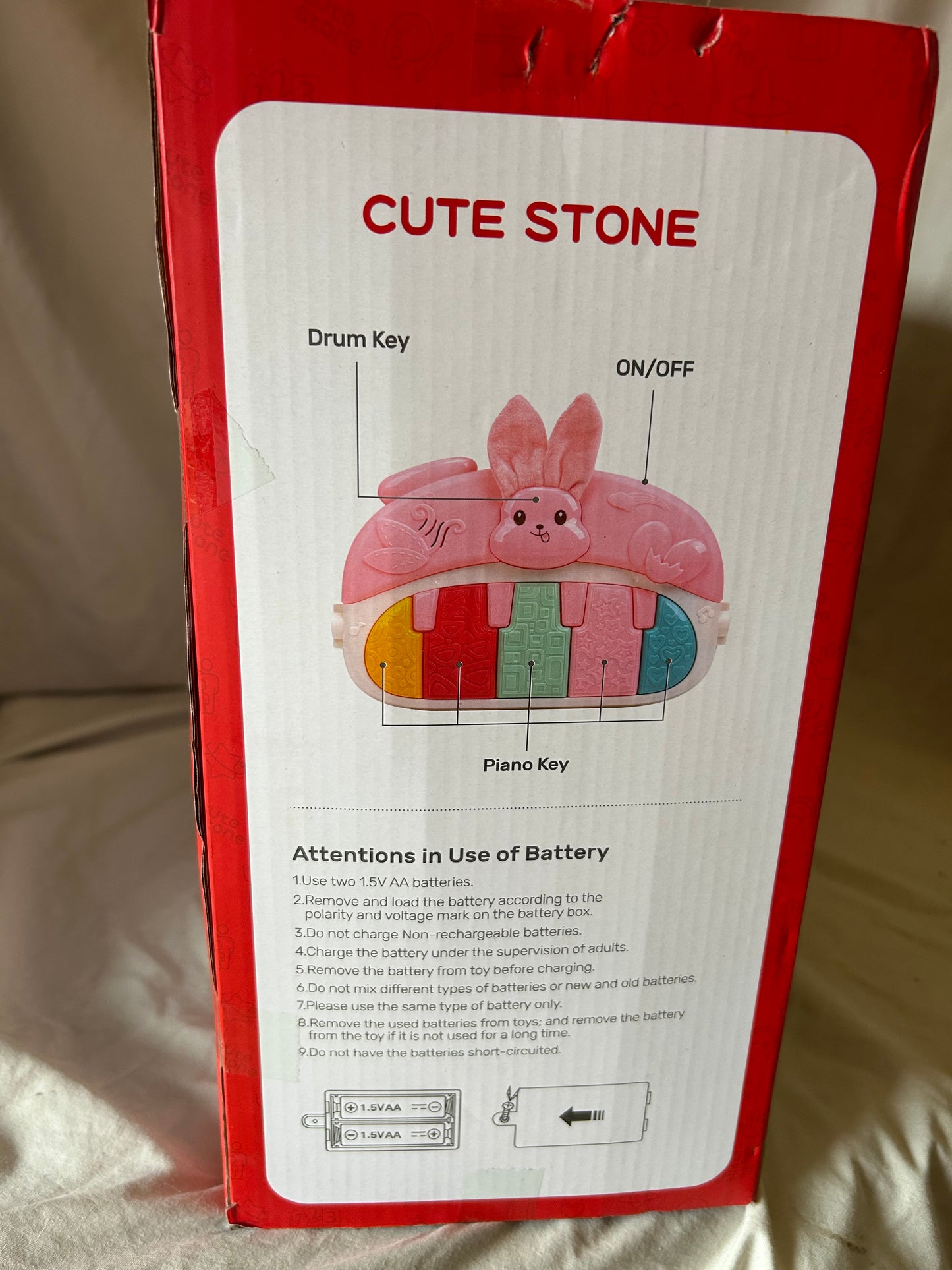 CUTE STONE Baby Play Mat Activity Gym, Baby Gym Playmat with Play Piano, Baby Learning Walker for Girls, Tummy Time Mat for Infant, Activity Center for Babies Newborn