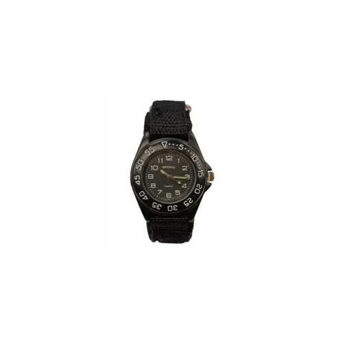 Imperial Children Black Mid Dial with Velcro Strap Easy Fasten Watch IMP429N CLEARANCE NEEDS RE-BATTERY