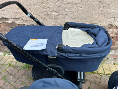 used Joie Chrome 3 in 1 travel system (blue) with Manuals
