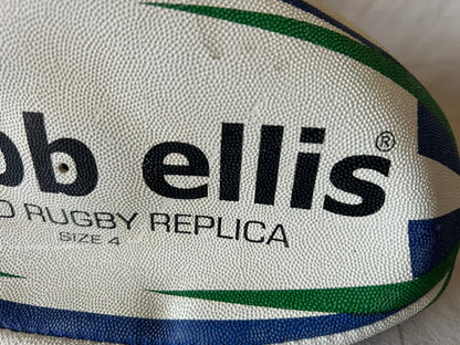Webb Ellis Men's World Rugby Ball - Navy/Green, Size 4