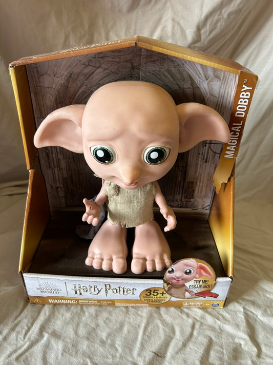 Wizarding World Harry Potter, Interactive Magical Dobby Elf Doll with Sock, over