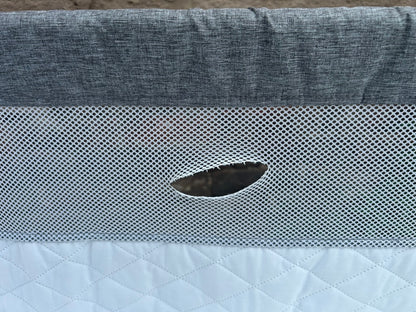 BABYLO Bedside Cozi Sleeper Co-Sleeping Crib, Grey (please read)