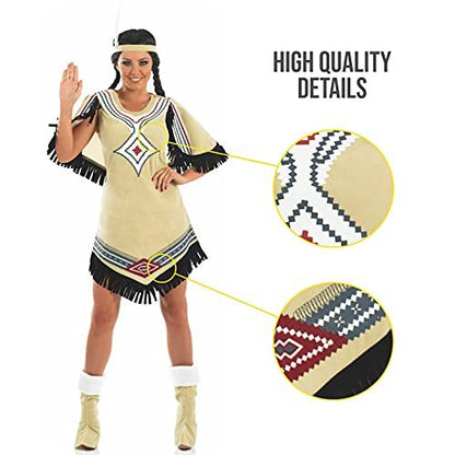 Fun Shack Womens Indigenous American Costume Adults Book Character Outfit World