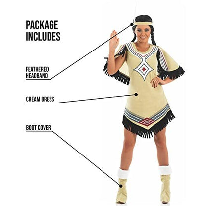 Fun Shack Womens Indigenous American Costume Adults Book Character Outfit World