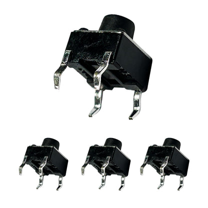 20 Pcs 6x6x6mm Miniature Micro Momentary Tactile Tact Touch Push Button Switch 4 Pin DIP Quality Switch SPST Miniature/Mini/Micro/Small PCB