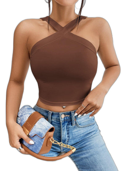 sleek cropped blouse from BEE