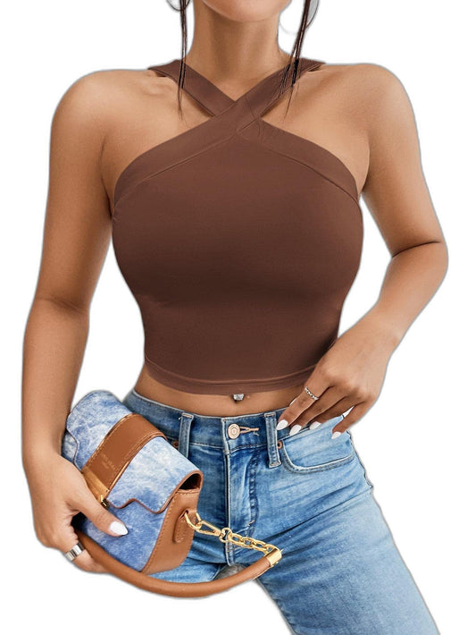 sleek cropped blouse from BEE
