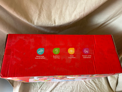 CUTE STONE Baby Play Mat Activity Gym, Baby Gym Playmat with Play Piano, Baby Learning Walker for Girls, Tummy Time Mat for Infant, Activity Center for Babies Newborn