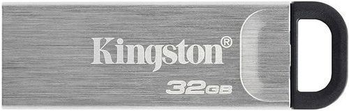 Kingston DataTraveler Kyson USB 3.2 Gen 1 Flash Drive 32GB - Stylish Capless Metal Case